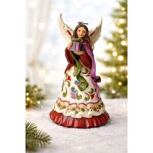New Jim Shore Angel Bearing Gifts Figurine Statue "A Giving Spirit Has No End"
